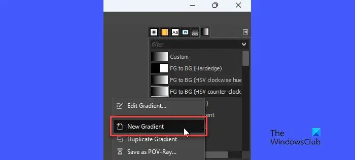 Kā izveidot gradientu programmā GIMP