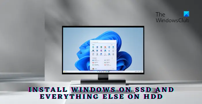 Comment installer Windows sur SSD et tout le reste sur HDD