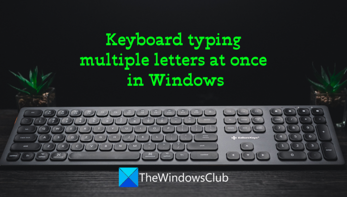 Clavier tapant plusieurs lettres à la fois dans Windows 11/10