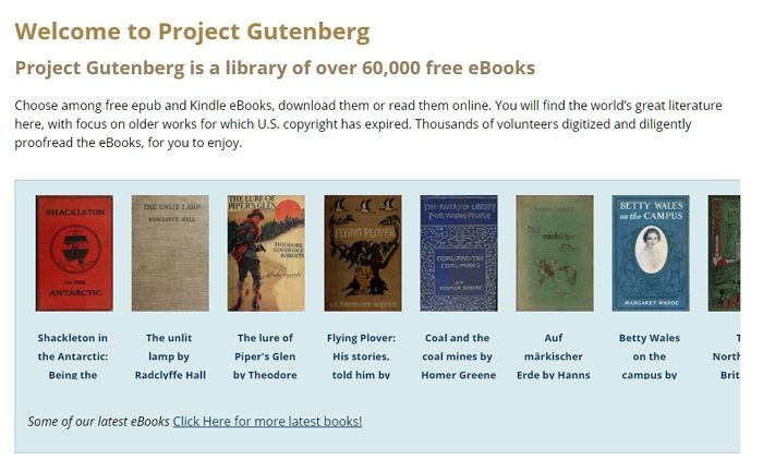 Бесплатне Гутенбергове е-књиге