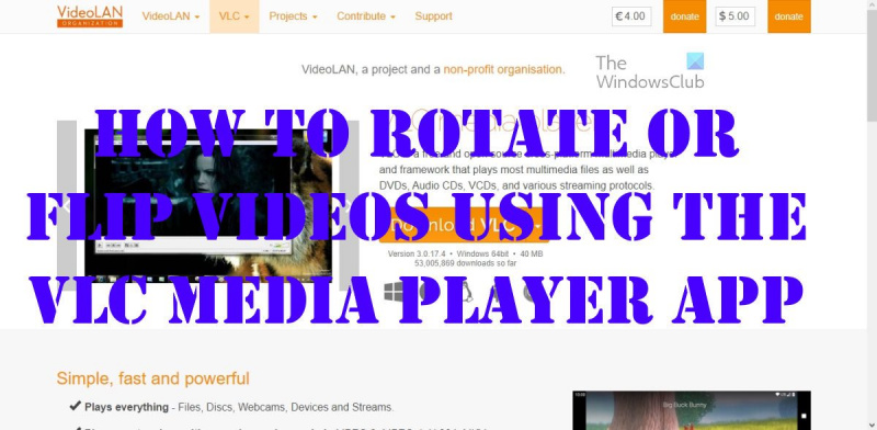 Hur man roterar eller vänder video med VLC Media Player-appen