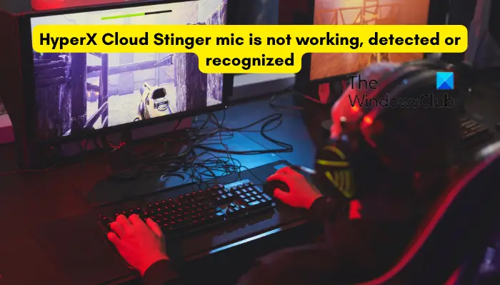 HyperX Cloud Stinger-mikrofonen fungerar inte, detekteras eller känns igen i Windows 11