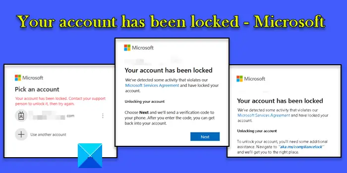 Jūsu konts ir bloķēts — Microsoft