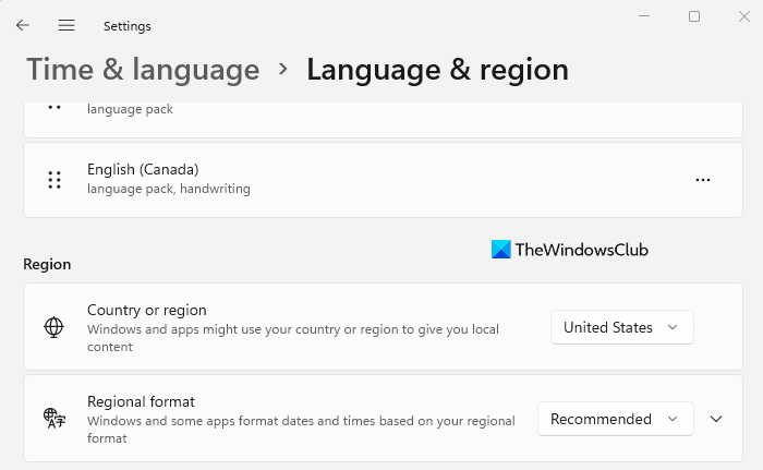 Hur man ändrar region i Windows 11