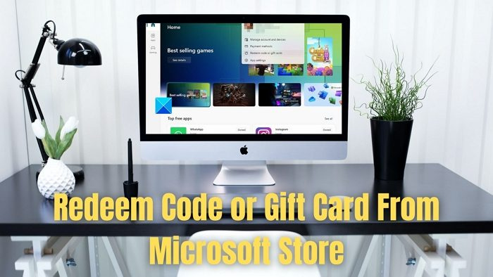 Windows PC의 Microsoft Store에서 코드 또는 기프트 카드를 사용하는 방법