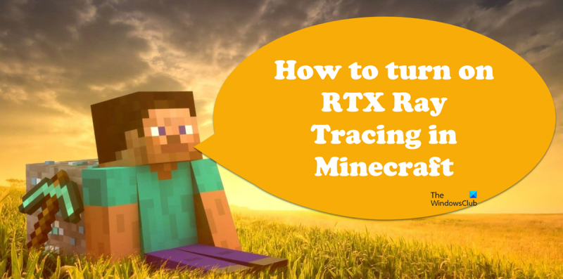 povolit RTX ray tracing v minecraftu
