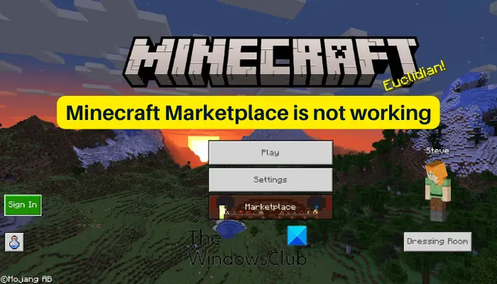 Minecraft Marketplace werkt niet [repareren]