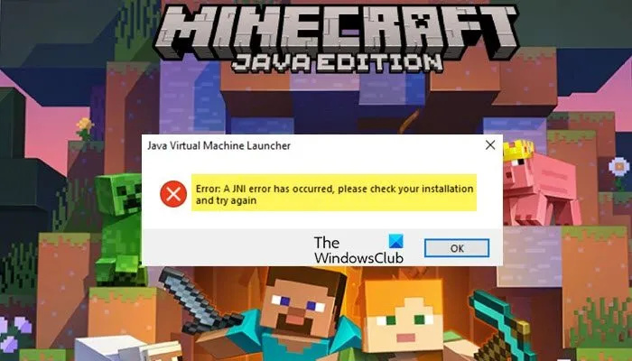 Minecraft a une erreur JNI [Corrigé]