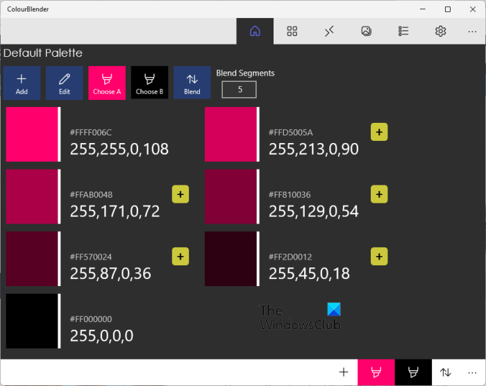 Nejlepší bezplatné aplikace pro míchání barev a online nástroje pro Windows 11/10