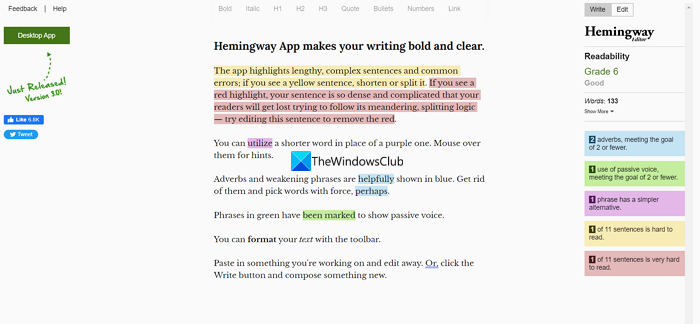 Hemingway-editor