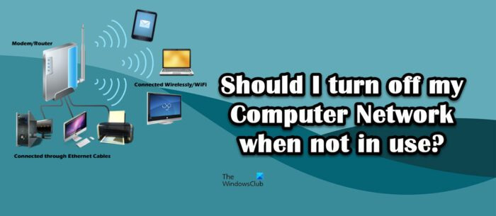искључи моју рачунарску мрежу када је не користим