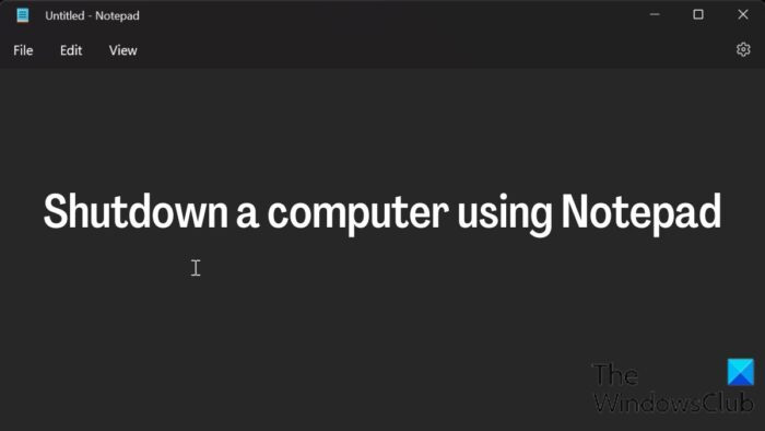 Kako isključiti računalo pomoću Notepada