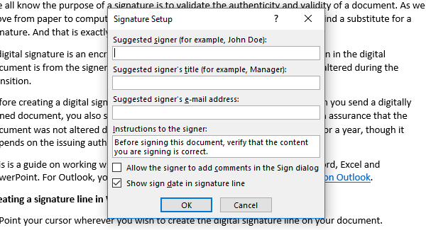 Comment ajouter, supprimer et modifier des signatures dans des fichiers Office