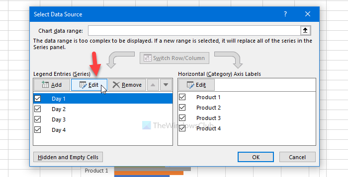 Comment renommer ou modifier le nom de la série de données dans Microsoft Excel
