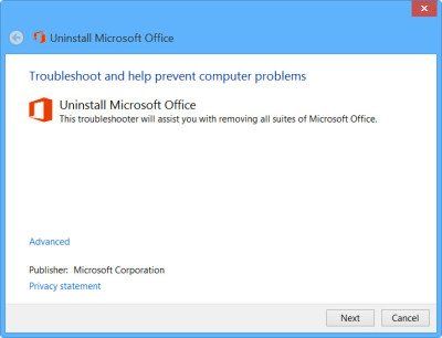 Supprimer ou désinstaller Microsoft Office ou Office 365 à l'aide de l'outil de désinstallation de Microsoft Office