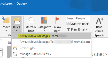 Outlookで電子メールを選択的に自動的に削除する方法