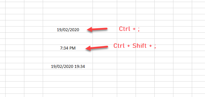 Nykyisen päivämäärän ja kellonajan näyttäminen Excelissä ja Google Sheetsissa