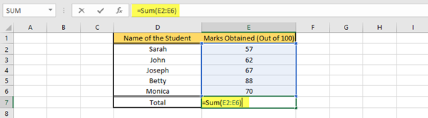 Calcular o inserir fórmula en MS Excel