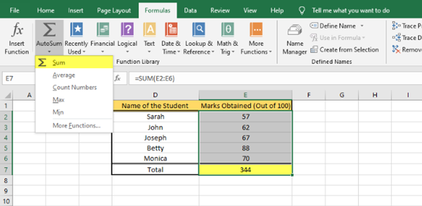 Calcular ou inserir fórmula no MS Excel
