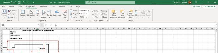 خيار شبكة طباعة Microsoft Office Excel