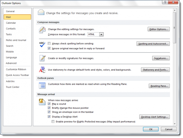 Windowsi teavitusalas puudub Microsofti Outlooki ümbrikuikoon