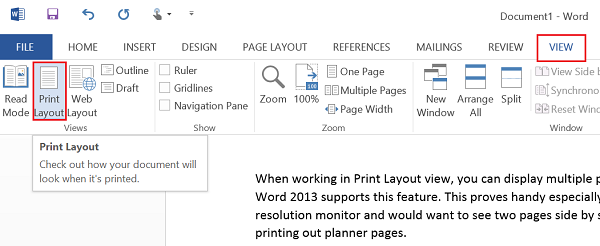 Kuinka tarkastella useita sivuja Microsoft Wordissa kerralla