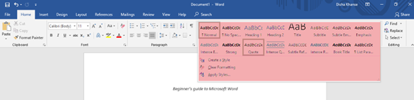 Microsoft Word -opastus - Windows Club