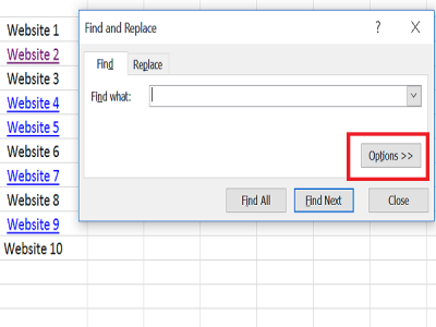 كيفية البحث عن الارتباطات التشعبية وإزالتها بسهولة في Excel