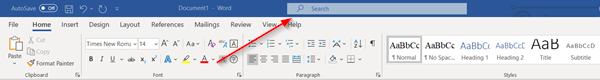 كيفية إخفاء شريط البحث أو تصغيره في شريط العنوان في Office 365