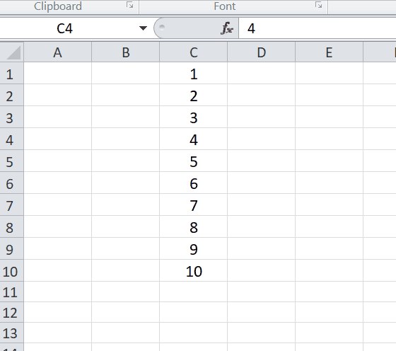 sisestage Excelis mitu tühja rida korraga
