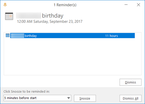 Išjunkite „Outlook“ kalendoriaus priminimus ir iššokančiuosius pranešimus