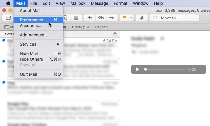 Kuidas määrata Outlook Maci e-posti vaikelugejaks