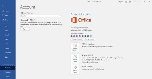 यदि Microsoft Office सक्रिय या बिना लाइसेंस के नहीं है तो क्या होगा?