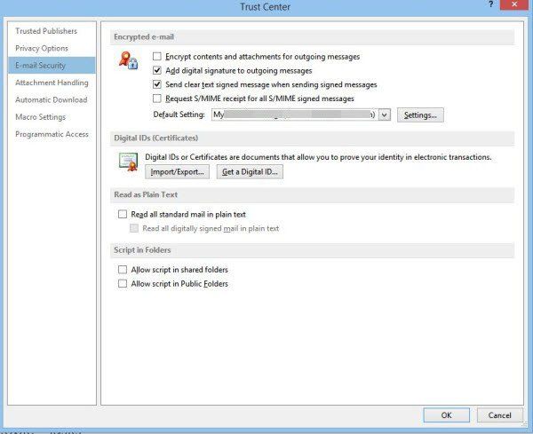 lisage Microsoft Outlookis digitaalallkiri