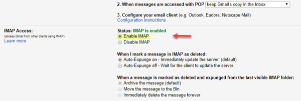 Outlook se ne more povezati z Gmailom, nenehno prosi za geslo-2