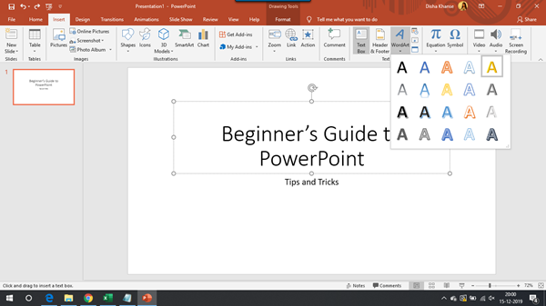 Didacticiel de présentation Microsoft PowerPoint