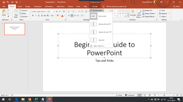 Didacticiel de présentation Microsoft PowerPoint