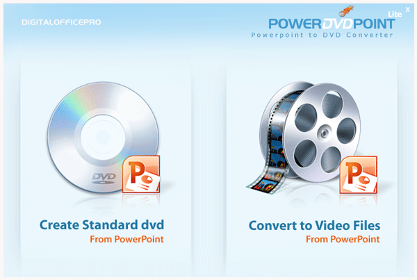 PowerPoint प्रस्तुति को PowerDVDpoint का उपयोग करके वीडियो में कनवर्ट करें