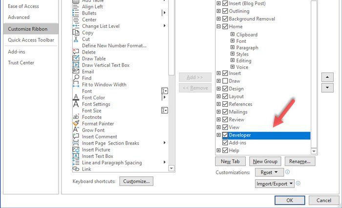 Ako vložiť začiarkavacie políčko do aplikácie Outlook E-mail a Mail v systéme Windows 10