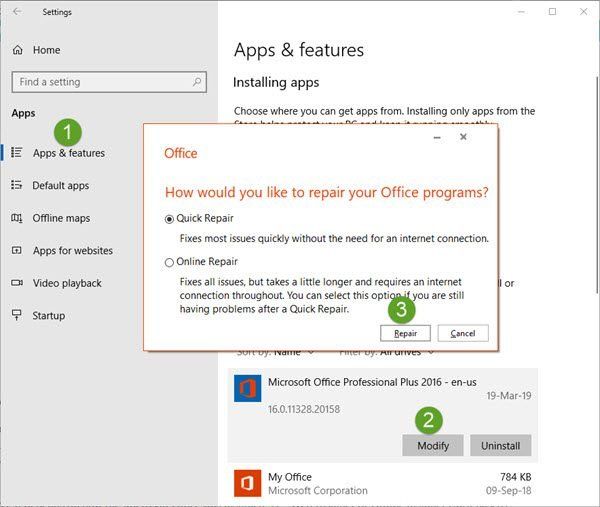none of microsoft office programs will open