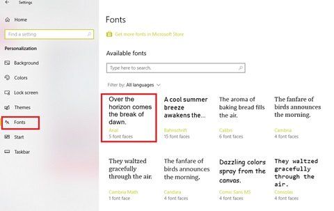 dodavanje ili instaliranje novih stilova fontova u programu Microsoft Office