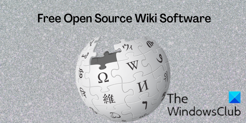 bezmaksas un atvērtā koda Wiki programmatūra