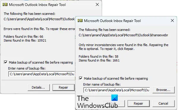   nástroj na opravu doručenej pošty v programe Outlook