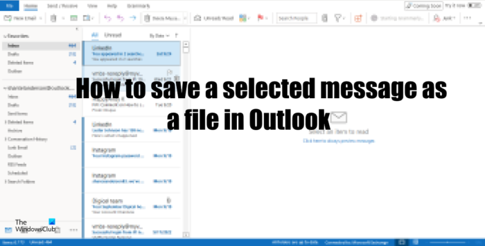 Hur man sparar Outlook-e-postmeddelanden som filer på datorn