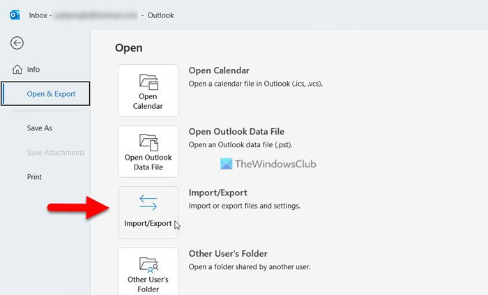 كيفية تصدير جهات الاتصال من Outlook