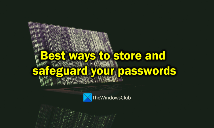 Les meilleures façons de stocker et de protéger vos mots de passe