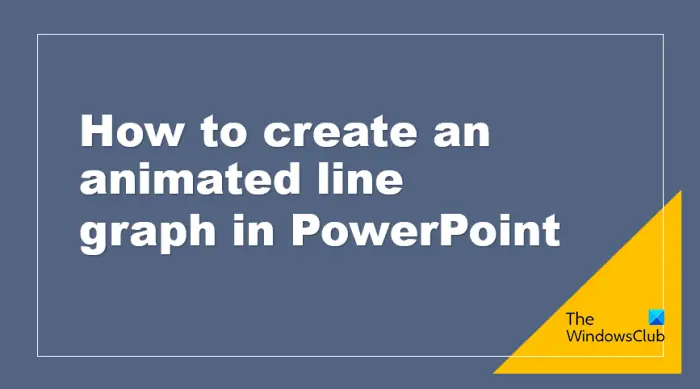 Hoe maak je een geanimeerde lijngrafiek in PowerPoint