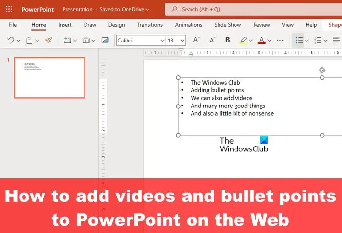 Comment ajouter des vidéos et des puces à PowerPoint
