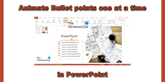 Bullets één voor één animeren in PowerPoint