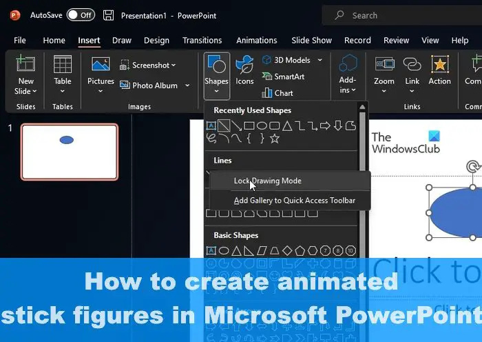 Cum se creează figuri animate stick în Microsoft PowerPoint